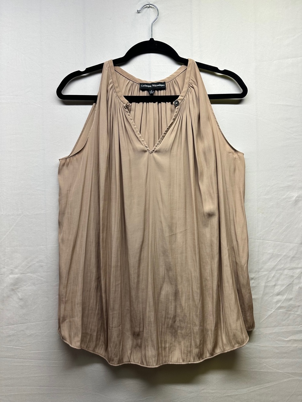 Catherine Malandrino Beige  Halter-Style Sleeveless Camisole